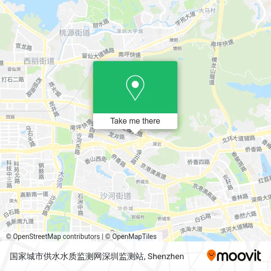 国家城市供水水质监测网深圳监测站 map