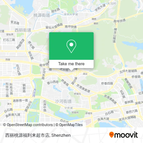西丽桃源福到来超市店 map