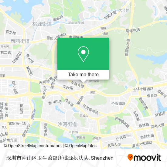 深圳市南山区卫生监督所桃源执法队 map