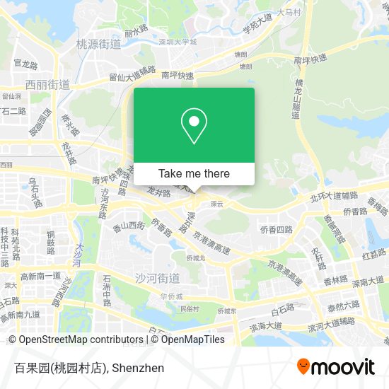 百果园(桃园村店) map