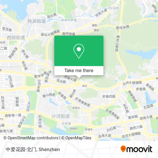 中爱花园-北门 map