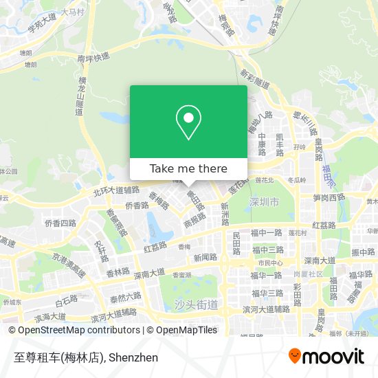 至尊租车(梅林店) map