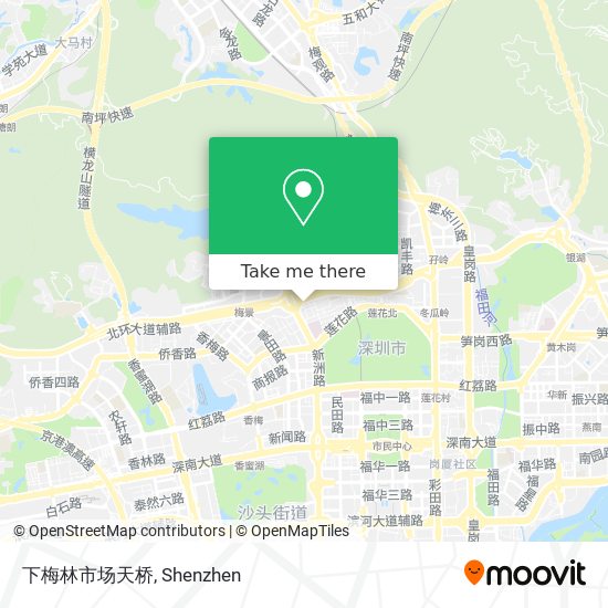 下梅林市场天桥 map