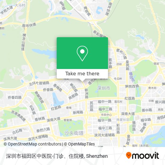 深圳市福田区中医院-门诊、住院楼 map