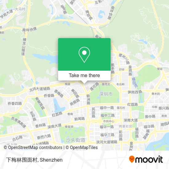 下梅林围面村 map