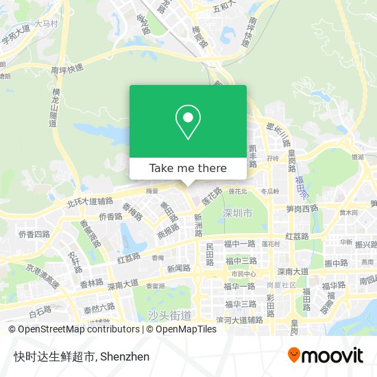 快时达生鲜超市 map