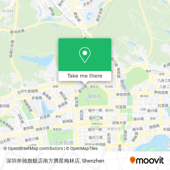 深圳奔驰旗舰店南方腾星梅林店 map
