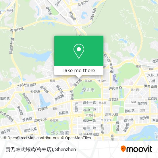 贡乃韩式烤鸡(梅林店) map