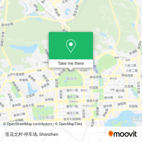 莲花北村-停车场 map