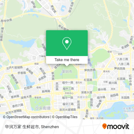 华润万家 生鲜超市 map