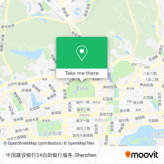 中国建设银行24自助银行服务 map
