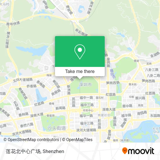 莲花北中心广场 map