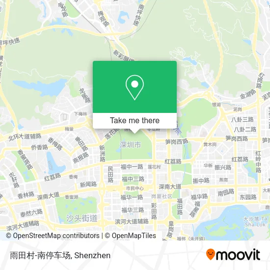 雨田村-南停车场 map