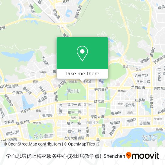 学而思培优上梅林服务中心(彩田居教学点) map