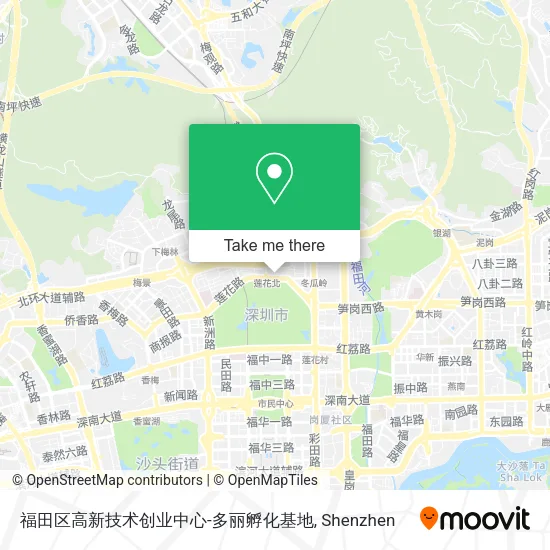 福田区高新技术创业中心-多丽孵化基地 map