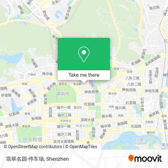 翡翠名园-停车场 map