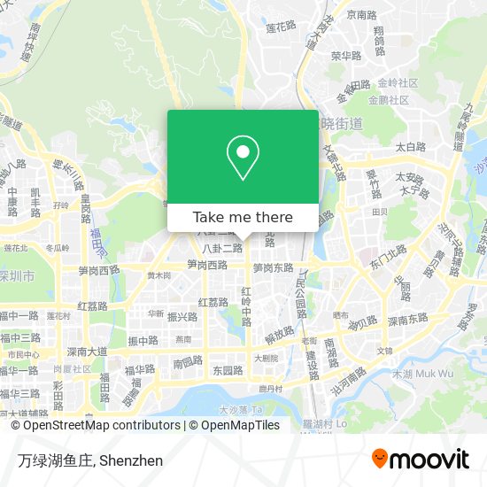 万绿湖鱼庄 map