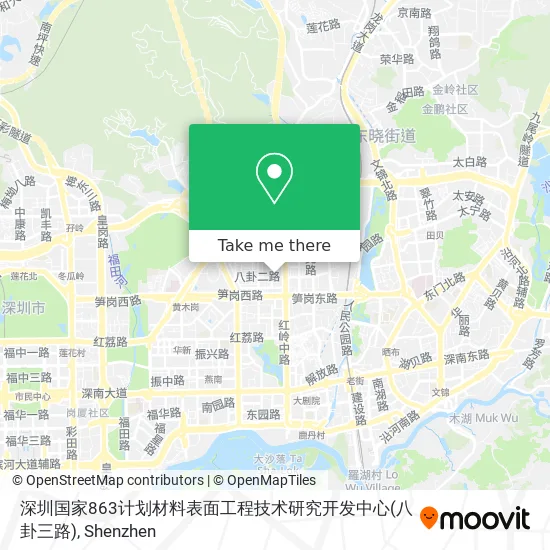 深圳国家863计划材料表面工程技术研究开发中心(八卦三路) map