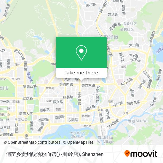 俏苗乡贵州酸汤粉面馆(八卦岭店) map