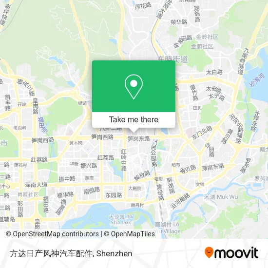 方达日产风神汽车配件 map