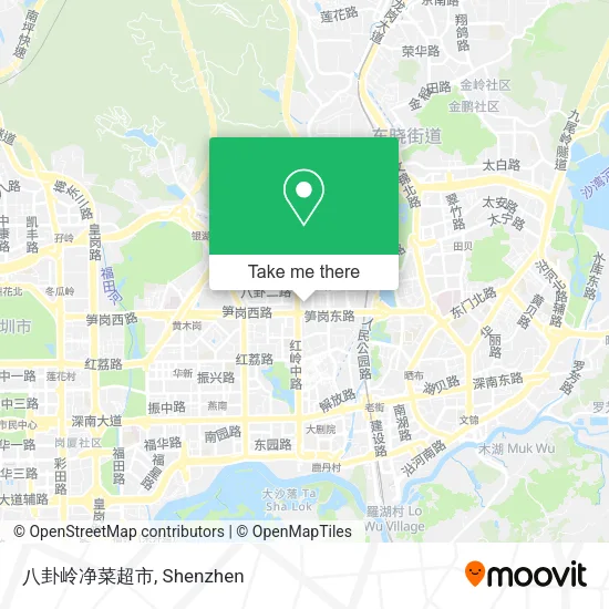 八卦岭净菜超市 map