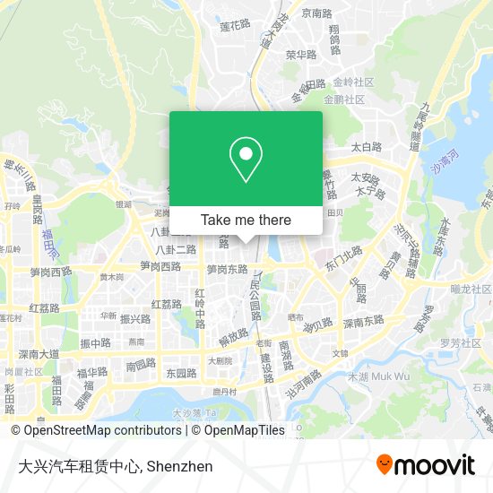 大兴汽车租赁中心 map