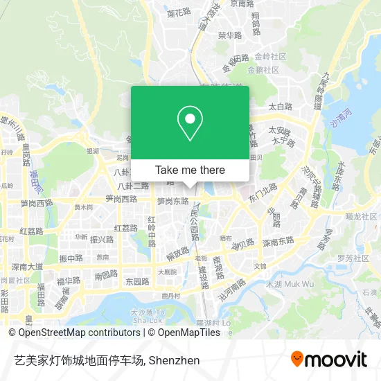 艺美家灯饰城地面停车场 map