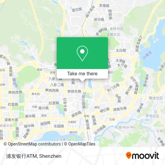 浦发银行ATM map