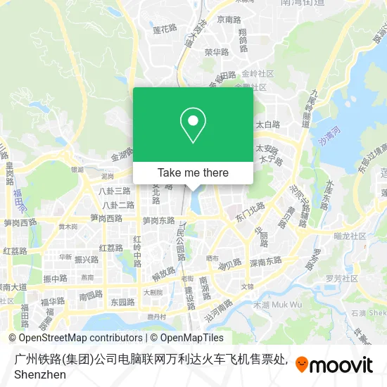 广州铁路(集团)公司电脑联网万利达火车飞机售票处 map