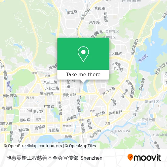 施惠零铅工程慈善基金会宣传部 map