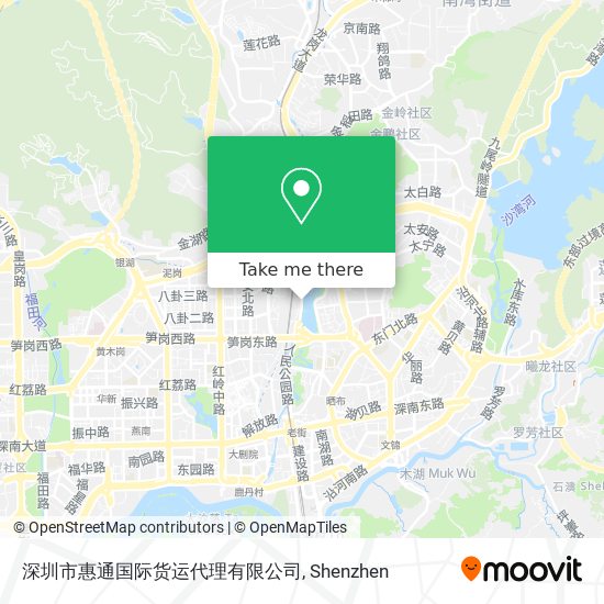 深圳市惠通国际货运代理有限公司 map