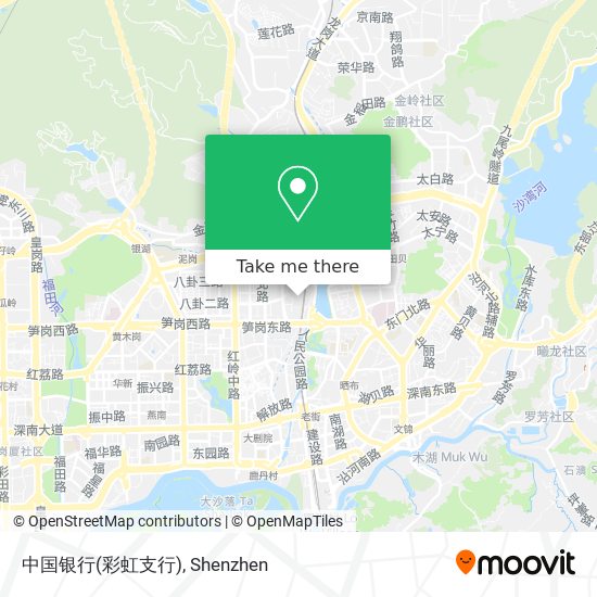 中国银行(彩虹支行) map