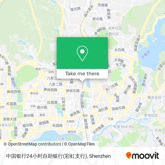 中国银行24小时自助银行(彩虹支行) map