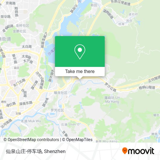 仙泉山庄-停车场 map