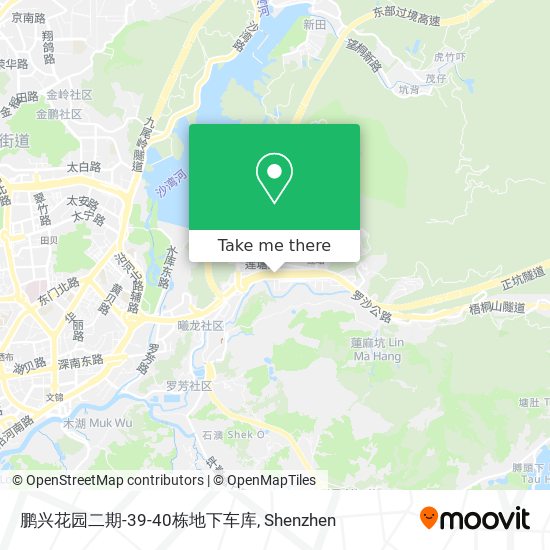 鹏兴花园二期-39-40栋地下车库 map