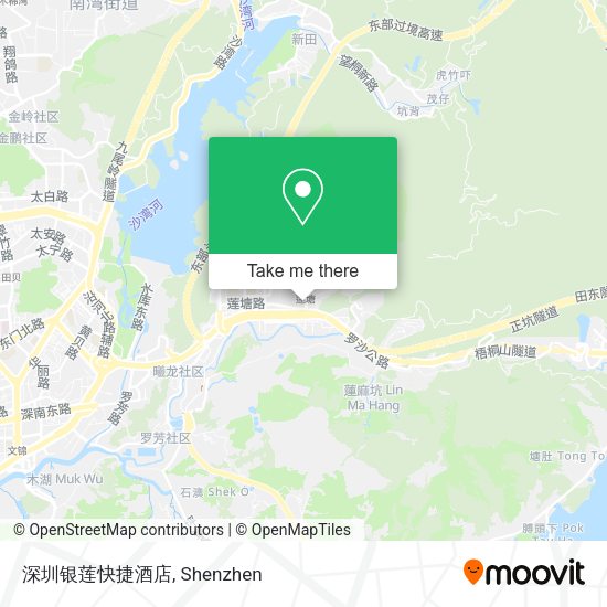 深圳银莲快捷酒店 map