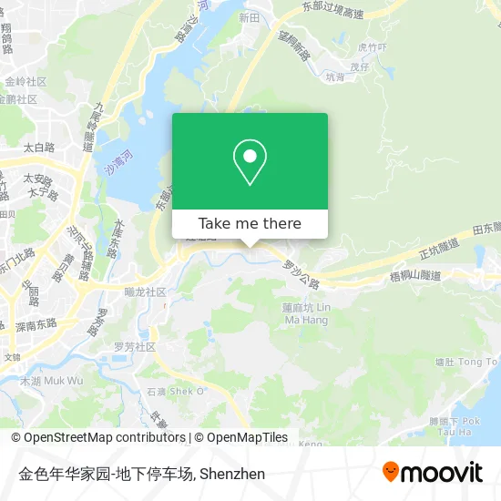 金色年华家园-地下停车场 map