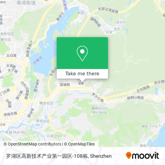 罗湖区高新技术产业第一园区-108栋 map
