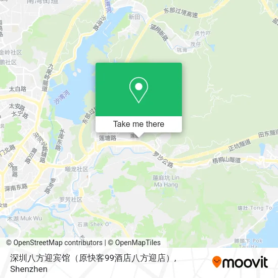 深圳八方迎宾馆（原快客99酒店八方迎店） map