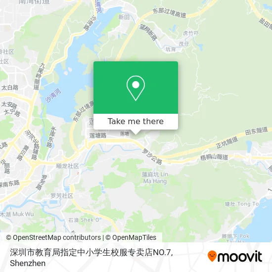 深圳市教育局指定中小学生校服专卖店NO.7 map