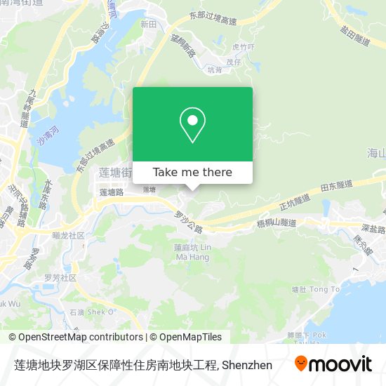 莲塘地块罗湖区保障性住房南地块工程 map