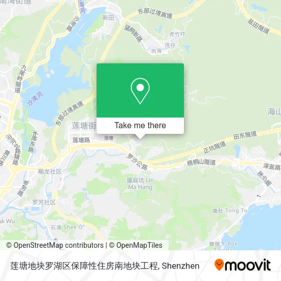 莲塘地块罗湖区保障性住房南地块工程 map