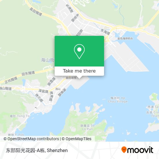 东部阳光花园-A栋 map