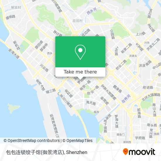 包包连锁饺子馆(御景湾店) map