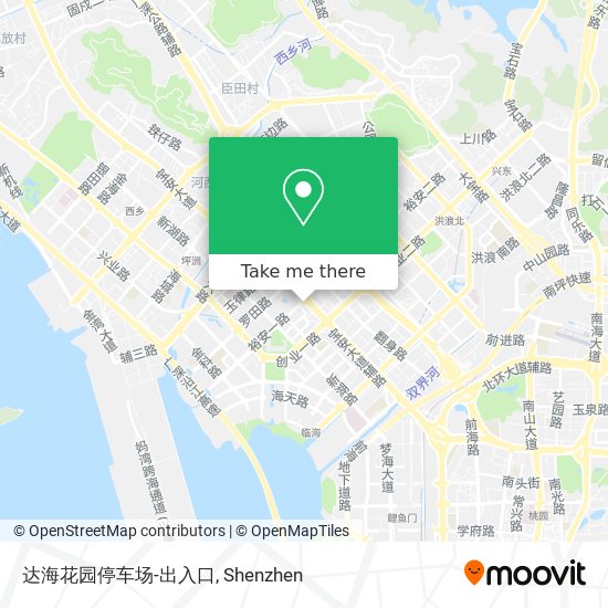 达海花园停车场-出入口 map