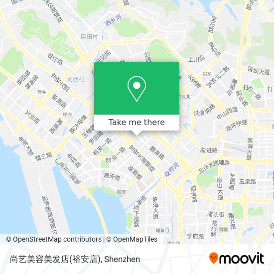 尚艺美容美发店(裕安店) map