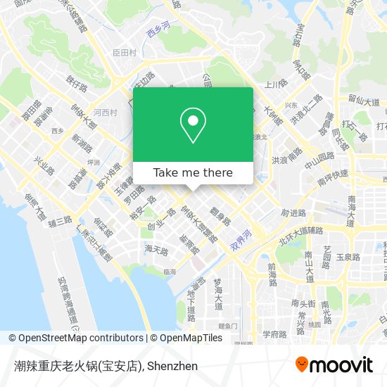 潮辣重庆老火锅(宝安店) map