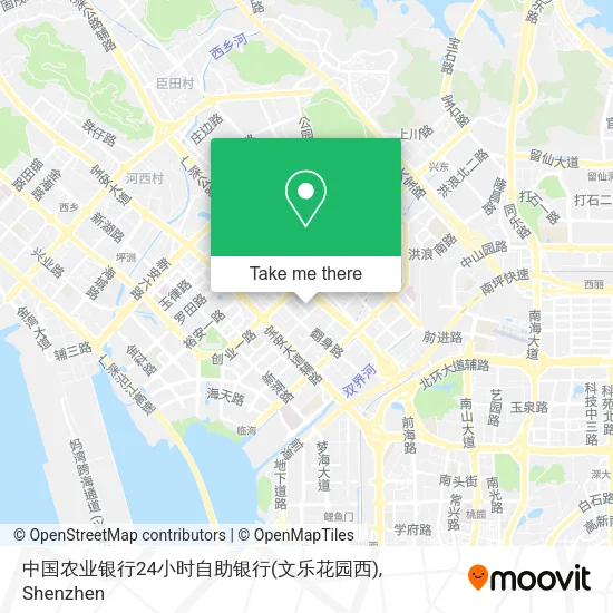 中国农业银行24小时自助银行(文乐花园西) map