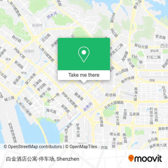 白金酒店公寓-停车场 map