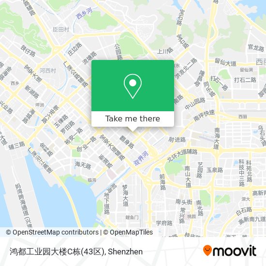 鸿都工业园大楼C栋(43区) map